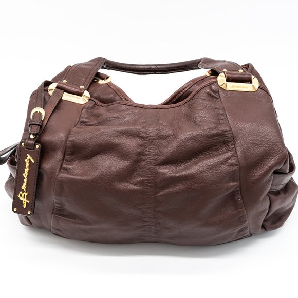 Brown Leather b. Makowsky Hobo Shoulder bag - Picture 1 of 7